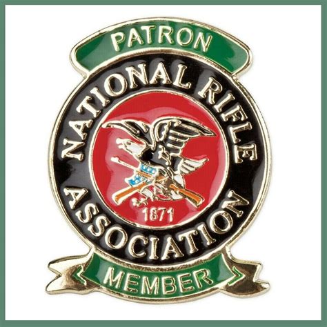 Nra Pride Jumbo Color Patron Membership Pin National Rifle Association