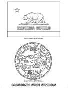 Sequoia sempervirens, and the giant sequoia: California State Seal coloring page | Free Printable ...