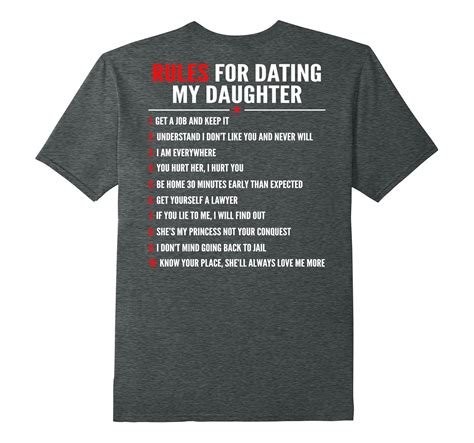 Mens Dad Daughter Tshirt Rules For Dating My Daughter T Shirt Fl Sunflowershirt