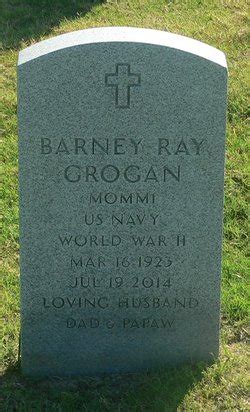 Barney Ray Grogan Find A Grave Memorial