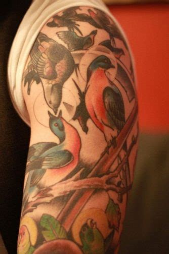 26 Tatuajes De Bandadas De Aves Originales Y únicos