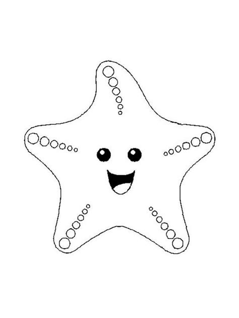 Starfish coloring pages to download and print for free