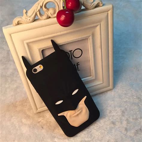2016 3d Superhero Soft Silicone Cell Phone Cases Rubber Batman Back