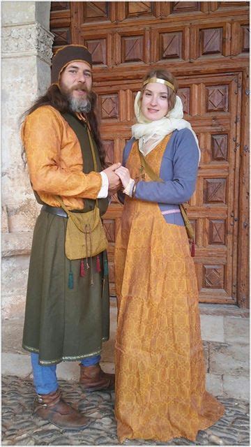 Spanish 13th Century Noble Man And Lady Al Andalus Silks Castilian