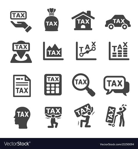 Tax Icon Royalty Free Vector Image Vectorstock
