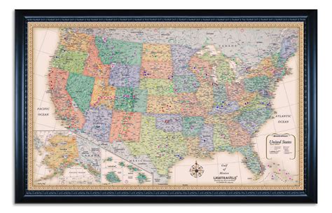 Rand Mcnally Classic United States Map Photo Wall Maps Framed Maps My