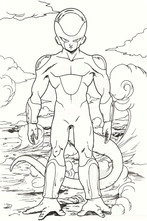 Coloring book with a galactic tyrant frieza for free for those who want to know more about dragon ball manga. Dragonball Z Realm - Coloring Pictures - Frieza