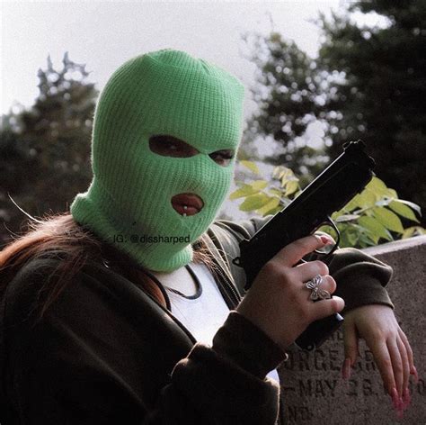 Pfp baddie gangsta ski mask aesthetic. Pin on mask on