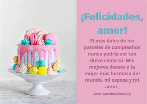 descubrir 99 imagen frases bonitas para felicitar cumpleaños a mi mujer abzlocal mx