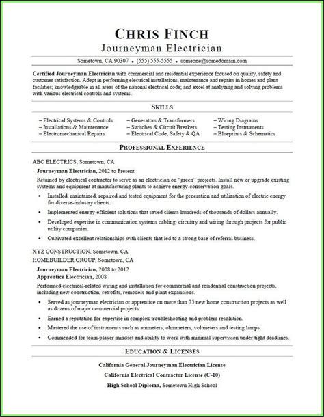 Customize this resume with ease what every electrician resume needs to include is a strong list of professionally presented experience. Free Electrician Resume Templates - Resume : Resume Examples #a6YnJPOYBg