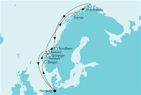 Reiseanfrage Tui Cruises Mein Schiff Norwegen Nordkap Mit Trondheim