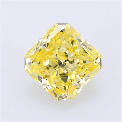 122 Carat Fancy Intense Yellow Diamond Radiant Shape Vs2 Clarity