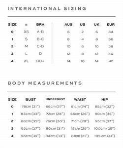 Size Chart Palm Swimwear