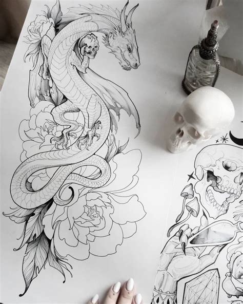 Pin By Jada Mendoza On Tattoos Drawings Dragon Drawing Art