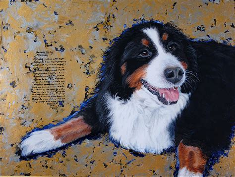 Bernise Mountain Dog Painting By Pat Joiner