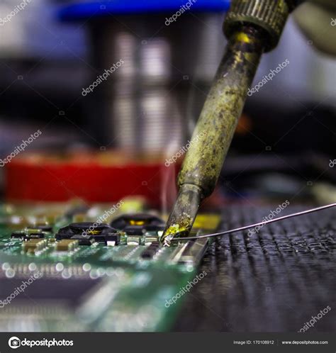 Soldering Board Technician Tool — Stock Photo © Releon8211 170108912