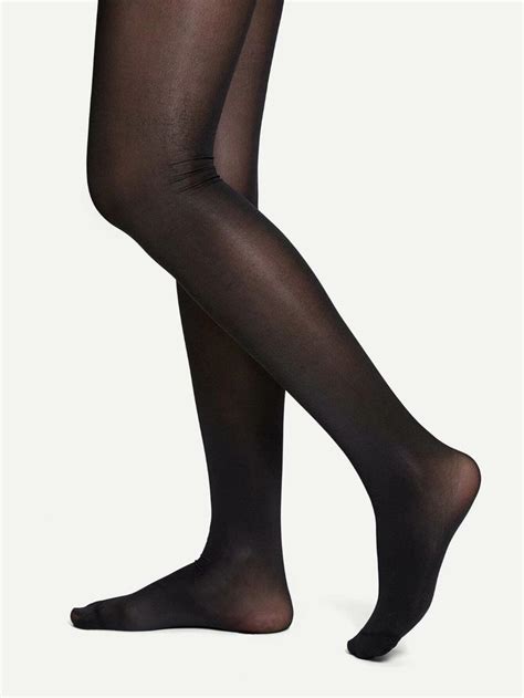1pair 80d Sheer Plain Tight Tights Womens Tights Pantyhose Stockings