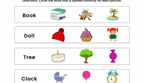 matching word to picture worksheet