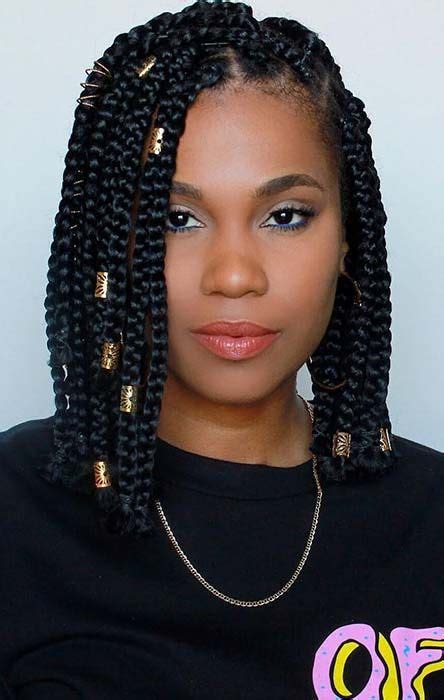 23 Short Box Braid Hairstyles Perfect For Warm Weather Stayglam
