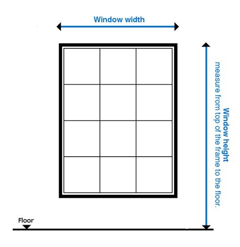 Window Measurements Diagram