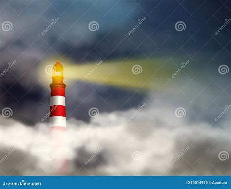Lighthouse Gives Hope Vision And Guidance Stock Photo | CartoonDealer