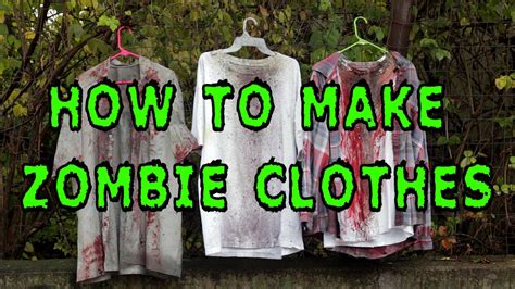 diy how to make zombie clothes youtube