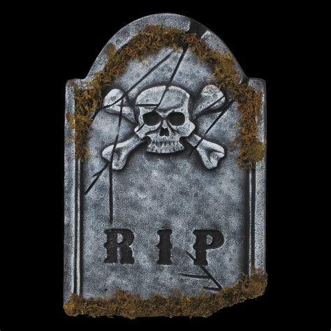 22 Skull Face Rip Graveyard Cemetery Halloween Tombstone Headstone