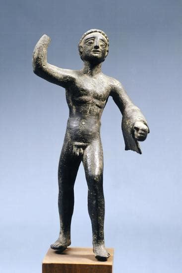 naked warrior bronze statue from agrigento sicily italy magna graecia 3rd century bc