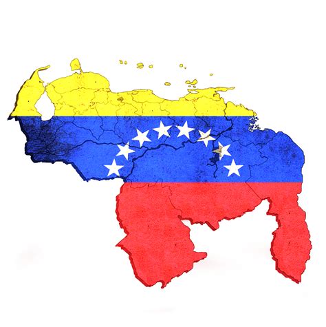Mapa De Venezuela En Png Con La Bandera By Imagenes En Png On