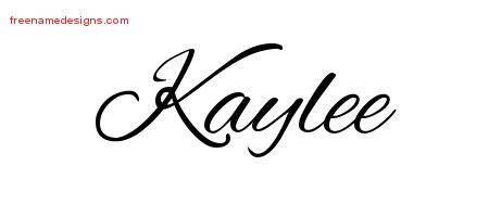 Cursive Name Tattoo Designs Kaylee Download Free Free Name Designs