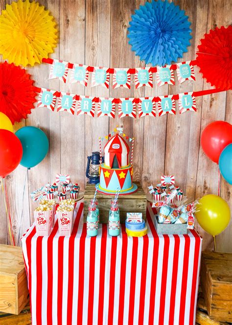 Popcorn, cotton candy, and a. Backyard Carnival Party Theme - all the bells and whistles ...