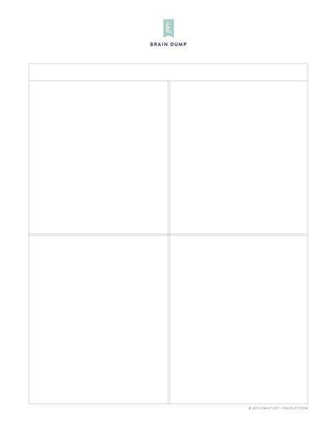 Quadrant Note Taking Template Printable Word Searches