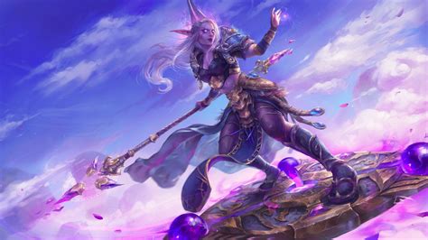 Night Elves Sorcerer World Of Warcraft 4k 20670