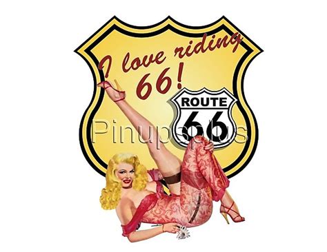 Route 66 Americas Highway Sexy Pinup Girl Guitar Decal On Reverb