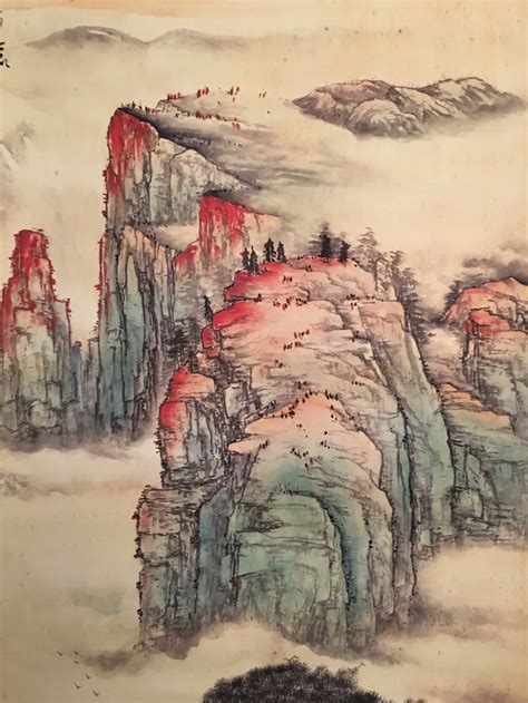 Chinese Watercolor Painting By Daqian Zhang