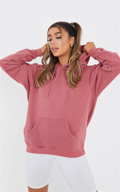Dusty Pink Ultimate Hoodie Tops Prettylittlething