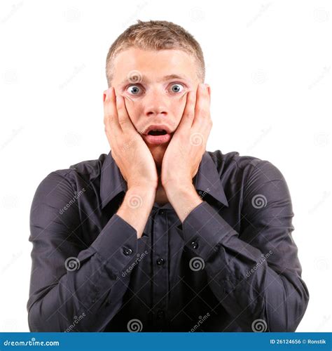 Shocked Man Stock Photo Image Of Emotion Male Facial 26124656