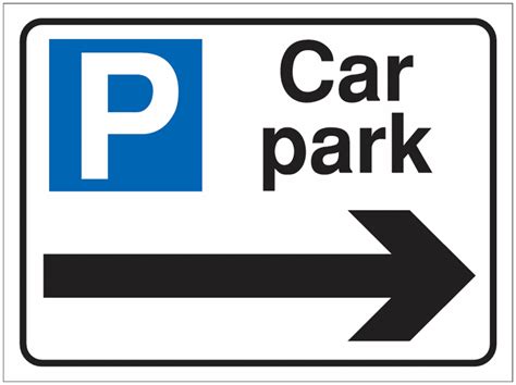 Car Park Navigation Signs Car Park Right Arrow Seton