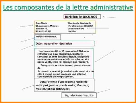 Modele Des Lettres Administratives Gratuit Modele De Lettre Type