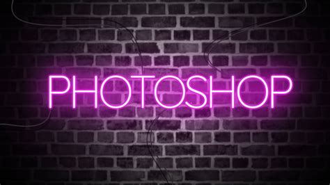 How To Create Realistic Neon Text Light Effect In Photoshop Easy Way