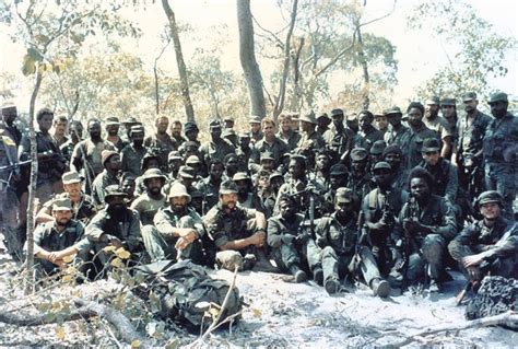 South African Recces Special Forces 1987 Taken Before A Large