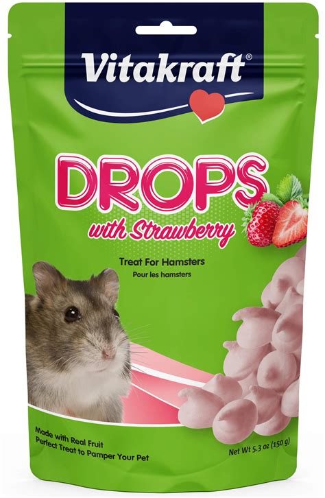 Buy Vitakraft Drops Hamster Treat Strawberry Yogurt Treats For
