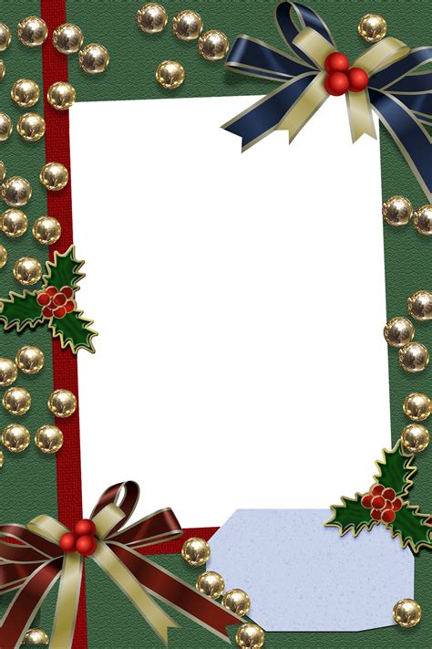 Picture frame for scrape booking. Christmas Green Transparent Frame | Gallery Yopriceville ...