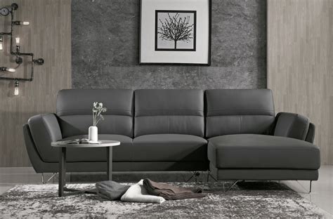 Spécialiste de la vente en ligne de mobilier de luxe : Canapé d'angle de luxe 5 places costa, gris foncé, angle ...