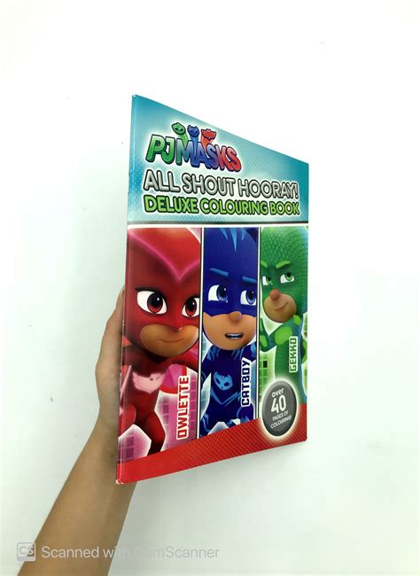 Pj Masks All Shout Hooray Deluxe Colouring Book