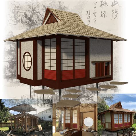 Anese Tea House Plans Free Home Design Ideas