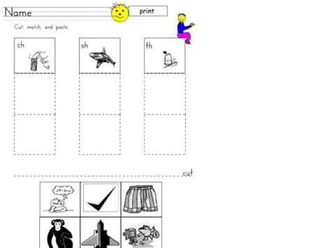 Initial Digraphs 2 Worksheet For Kindergarten 2nd Grade Lesson Planet