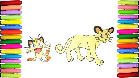 Download coloring pages pokemon mewth and use any clip art,coloring,png graphics in your website, document or presentation. Pokemon Coloring Pages - Meowth and Persian - YouTube