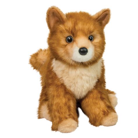 Penny Red Pomsky Russett Dog Plush Toy Stuffed Animal By Douglas Cuddle