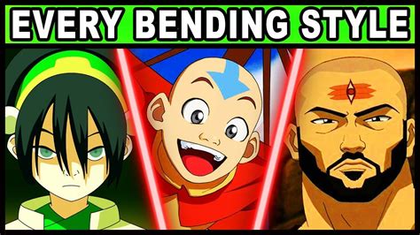 Every Bending Style Explained Avatar The Last Airbender Legend Of